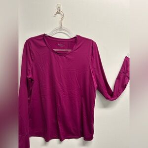 Athleta Fuchsia Long Sleeve Women's Top